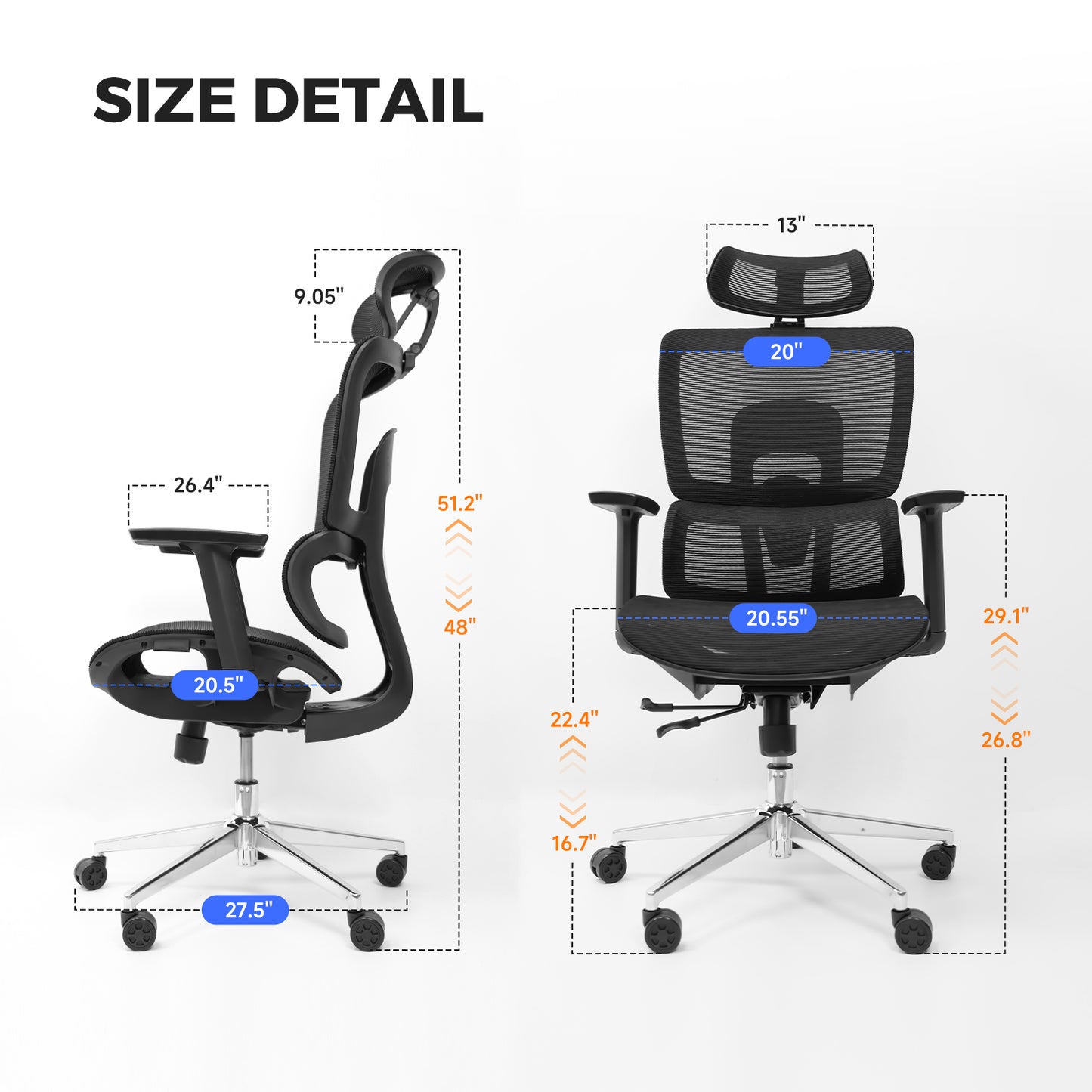 NearHub Ergonomischer Stuhl EC20