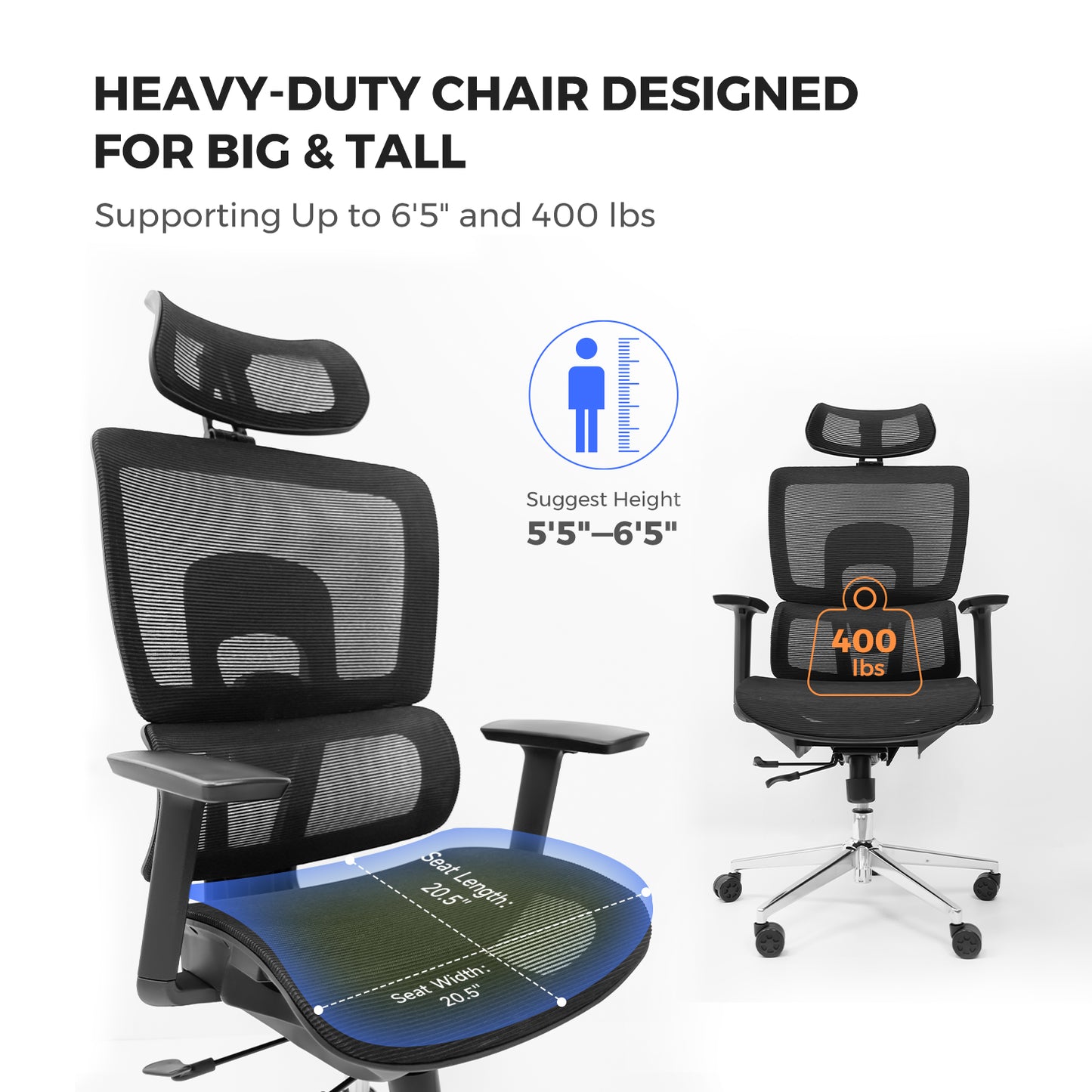 NearHub Ergonomischer Stuhl EC20