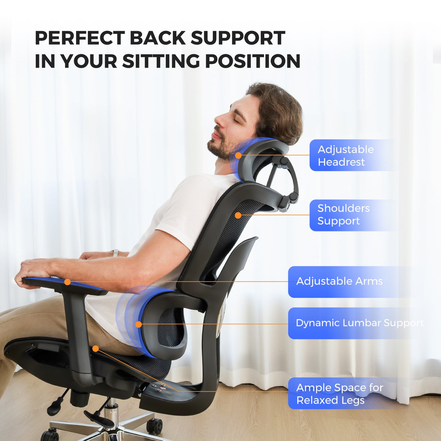 NearHub Ergonomischer Stuhl EC20