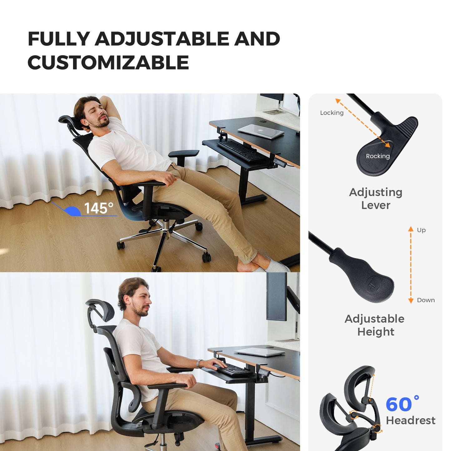 NearHub Ergonomischer Stuhl EC20