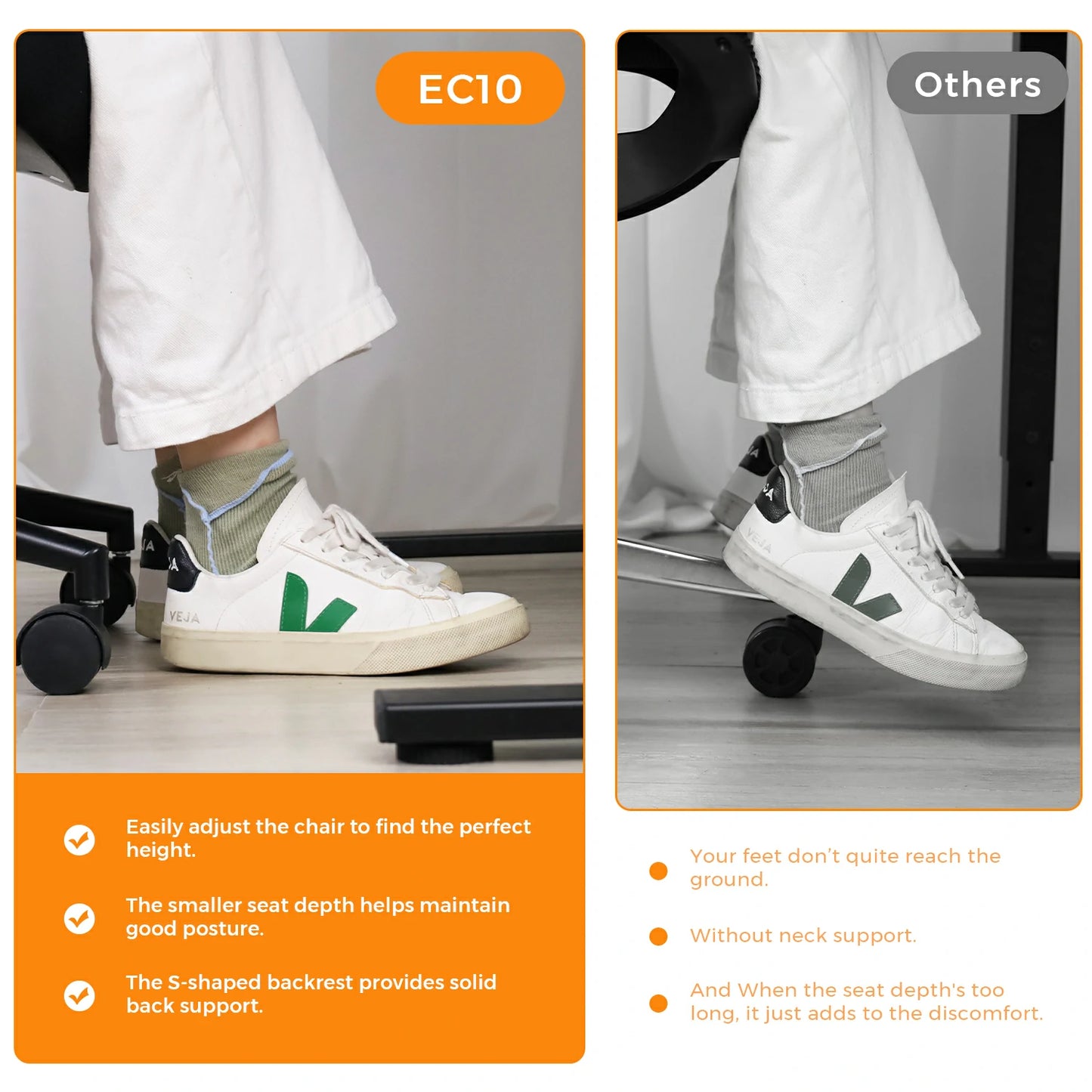 NearHub Ergonomischer Stuhl EC10