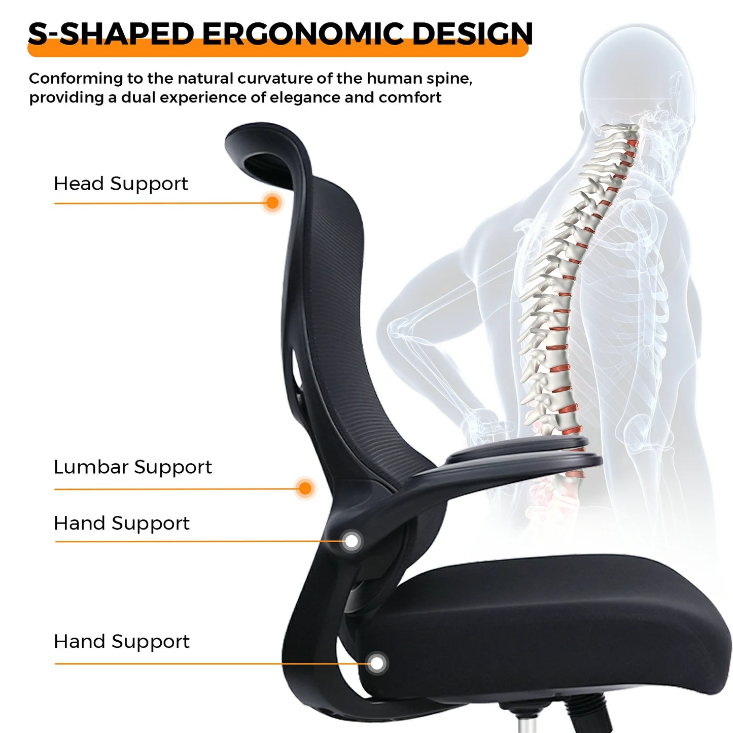 NearHub Ergonomischer Stuhl EC10